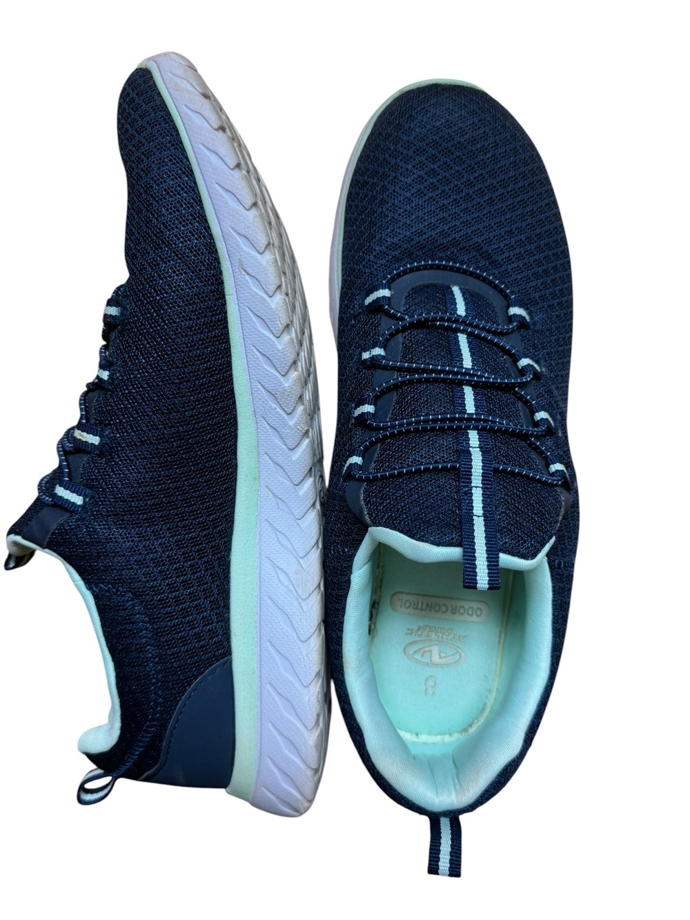 Athletic Works Navy & Mint Sneakers - Picture 2 of 4